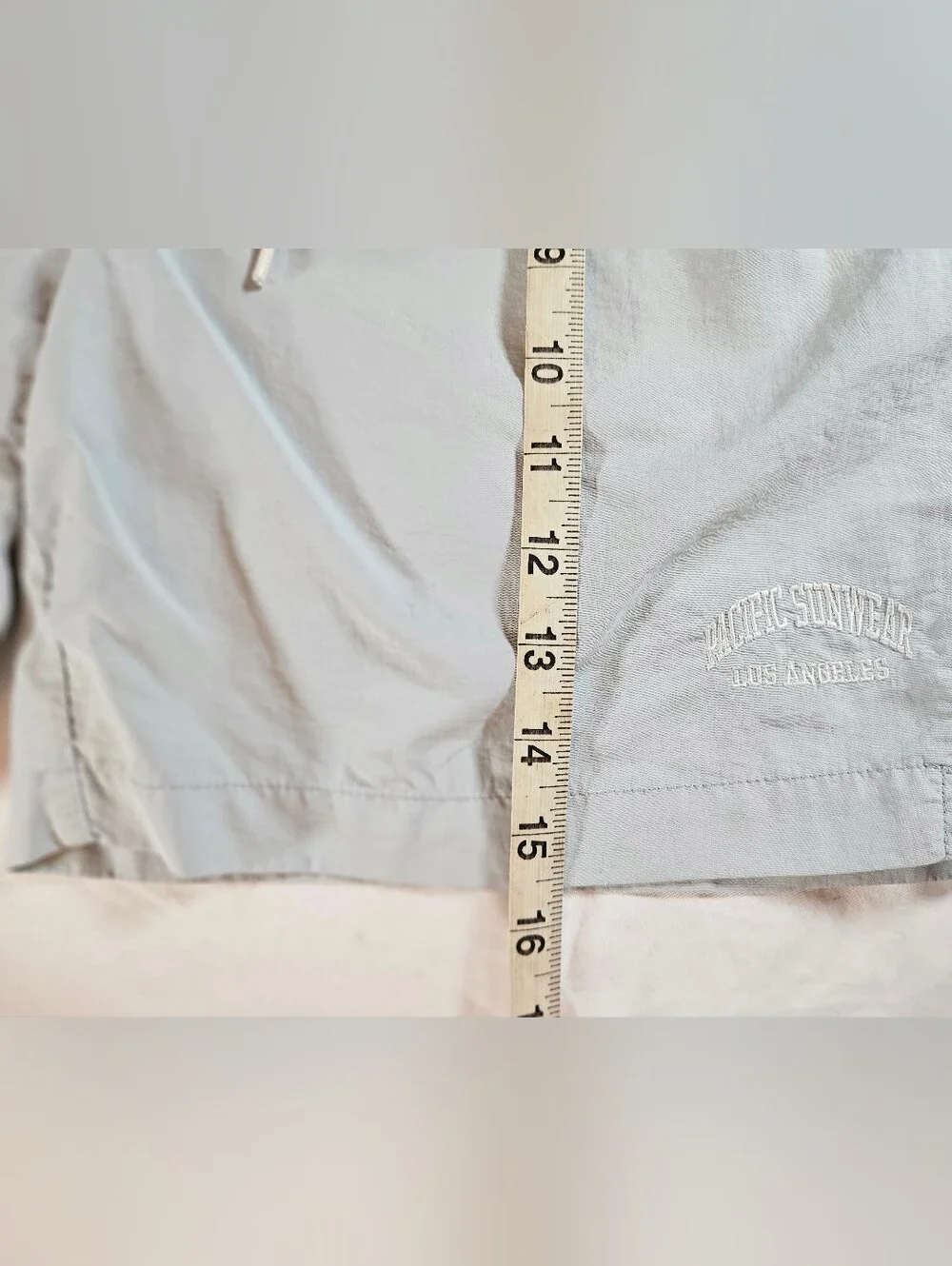 Pacsun Mens Light Blue Elastic Waist Side Pockets Swim Trunks Size Small